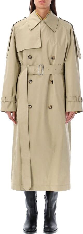 Burberry: Khaki Long Castleford Trench Coat 